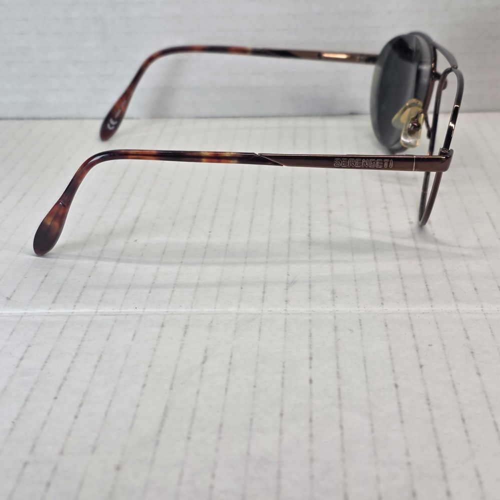 VTG Serengeti 6684 Eyeglass Frames Brown Metal Tortoise‎ Arms Japan*FRAMES ONLY* - Picture 3 of 10